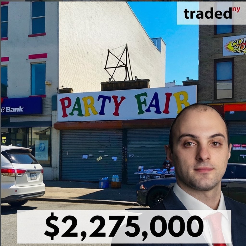 Single story retail building in Sunset Park